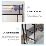 Sturdy Twin Over Twin Bunk Bed for Kids