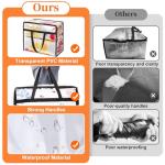 Under Bed Storage Bags, 4 Pack with Zippers