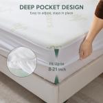 MUXHOMO California King Waterproof Mattress Protector Cover