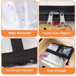 Under Bed Storage Bags, 4 Pack with Zippers