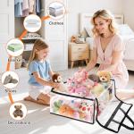 Under Bed Storage Bags, 4 Pack with Zippers