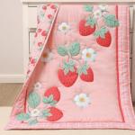 Peanutshell Strawberry Sweet Baby Crib Bedding Set