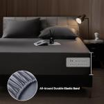 Shilucheng 4-Piece Bamboo Blend Bed Set, Gray