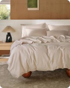 Bedsure Cotton Duvet Cover King, 100% GOTS Organic Cotton Duvet Cover Set, Fair Trade Certified King Bedding Set, Eco-Friendly, Ultra-Soft, Breathable Home Bedding for All Seasons(Linen, 104"x90")