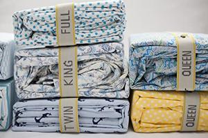 Sheet Keepers Bed Sheet Organizer Bands (2-Pack) – Made in USA Comforter & Bedding Storage Straps with Labels – Closet & Linen Organization Solution