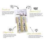 Sheet Keepers Bed Sheet Organizer Bands (2-Pack) – Made in USA Comforter & Bedding Storage Straps with Labels – Closet & Linen Organization Solution