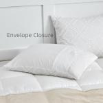 xuan dian King Pillow Shams 2 Pack, King Size Pillowcases, Soft Microfiber Geometric Tufted Pillow Covers with Envelope Closure, White, 20x36 Inches (No Insert)