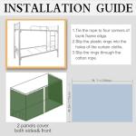Teanea Bottom Bunk Bed Curtains Privacy Cloth Underbed Curtains for Low Loft Bed Twin, 2 Panels, Spaceman