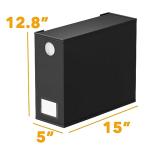 SpaceAid 6 Pack Bed Sheet Organizers and Storage, Foldable Sheet Organizer for Linen Closet, Sheets Set Folder Keeper with Window XL (Queen & King Size) Bedding Container, (Black, 6 Pack)