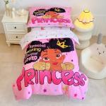 GRAT TIOC 4 Piece Toddler Bedding Set for Girls,Toddler Black Girl Magic Comforter Set,Black Princess Toddler Bed Comforter Set Includes Comforter, Flat Sheet,Fitted Sheet,Pillowcase