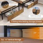 DICTAC Triple Bunk Bed for Kids with Storage Drawers and Charging Station Twin Over Twin Metal Bunk Bed with Storage Shelves and Box,3 Beds with Guardrails and Ladder, No Box Spring Needed, Black