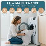 Casa Platino King Size Sheet Set – 4 Piece Pre-Washed Brushed Microfiber Bedding, Deep Pocket Sheets, Fade Resistant, Soft Bed Sheets, Durable & Long Lasting, Ideal for Everyday Use - Silver