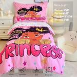 GRAT TIOC 4 Piece Toddler Bedding Set for Girls,Toddler Black Girl Magic Comforter Set,Black Princess Toddler Bed Comforter Set Includes Comforter, Flat Sheet,Fitted Sheet,Pillowcase