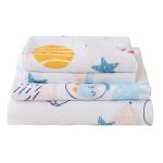 CIMVI Full Size Sheet Sets Kids Spcace Dinosaur Bed Sheets for Boys 15-Inch Deep Pocket Fitted Sheet Soft Breathable Microfiber Bedding Sets with Pillowcases 4 Pieces