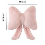 Novohive Bow Pillow Throw Pillows Butterfly Shaped Decorative Cute Pillows for Bed Sofa Cute Home Decor,Pink 10 * 8inch