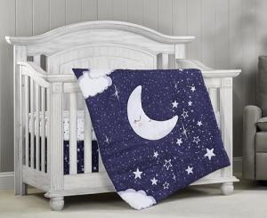 Colorful Cotton and Linen Baby Bedding Set
