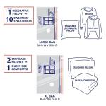 3 Large and 3 XL Reusable Storage Bags