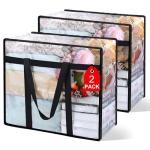 2-Pack Clear Storage Bags for Bedding & Clothes