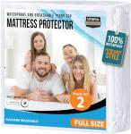 Utopia Bedding Waterproof Mattress Protector Full Size 2-Pack