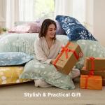 Bedsure Floral Sage Green Full Comforter Set