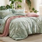 Bedsure Floral Sage Green Full Comforter Set