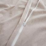 LOVQUE Queen Duvet Cover Set in Light Grey