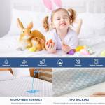 GRT King Waterproof Mattress Pad, 100% Waterproof Quilted Fitted Mattress Protector, Noiseless Hollow Cotton Mattress Cover, Fitted 8"-26" Deep, Dust Proof