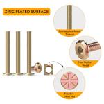 XOOL 110 PCS M6×80/65/55/45/35 mm Hex Socket Head Cap Screw Kit, Crib Bunk Bed Furniture Cot, Bunk Bed Replacement Hardware