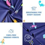 MICORAL Kids Twin Sheet Set Dinosaur, 3 Pieces Sheets for Boys & Girls, Soft Printed Microfiber Bed Sheets, Deep Pocket Cozy Toddler Bedding Set