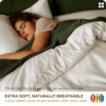 Bedsure Cotton Duvet Cover King, 100% GOTS Organic Cotton Duvet Cover Set, Fair Trade Certified King Bedding Set, Eco-Friendly, Ultra-Soft, Breathable Home Bedding for All Seasons(Ivory, 104"x90")