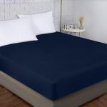 Utopia Bedding Premium Waterproof Mattress Protector, Viscose Made from Bamboo Mattress Cover, Breathable, Fitted Style with Stretchable Pockets (Navy, Full)