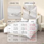 Feelyou Shark Comforter Cover Set Marine Life Ocean Theme Bedding Set for Kids Boys 3D Shark Print Duvet Cover Sea Animal Pattern Bedspread Cover Bedroom Collection 3Pcs Queen Size…