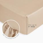 Wake In Cloud - Toddler Bedding Set for Boys Girls, Cute Gingham Grid Checkered, 4 Pieces Soft Crib Bed Set Including Comforter, Sheets and Pillowcase, Brown White