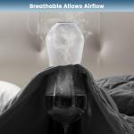 SLEEP ZONE Waterproof Mattress Protector Pad Queen Machine Washable, Breathable Mattress Topper with Deep Pockets, All-Season Use, Hotel Quality (Queen, Grey)