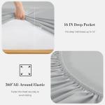 Dreava Grey Queen Sheet Set - Soft Breathable Microfiber Bed Sheets with Extra Deep Pocket, Luxury Hotel Cooling Bedding, Oeko-Tex Certified Wrinkle Free 4 Piece