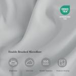 Dreava Grey Queen Sheet Set - Soft Breathable Microfiber Bed Sheets with Extra Deep Pocket, Luxury Hotel Cooling Bedding, Oeko-Tex Certified Wrinkle Free 4 Piece