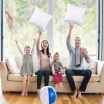 Utopia Bedding 16x16 Pillow Inserts, Set of 2, White – Indoor Decorative Throw Pillows for Bed, Sofa & Couch – Soft, Supportive & Fluffy Cushion Inserts