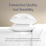 Brooklinen Luxury Sateen 4 Piece Full Size Sheets Set in White - 100% Cotton Sateen Sheets - 1 Fitted Sheet, 1 Flat Sheet, 2 Pillowcases