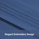 ClevaHome Sheet Set Twin Size, 3-Piece Bedding, Lightweight & Super Soft Easy Care Microfiber– Shrinkage & Fade Resistant Bedding Set with 14'' Deep Pockets (Navy Blue)