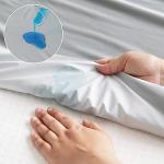 Magik & Kover Queen Mattress Protector Waterproof Cover 2 Pack, Waterproof Bed Queen Fitted Sheet Only, Machine Washable Deep Pocket Mattress Covers for Bed with Elastic Rubber Band, Grey