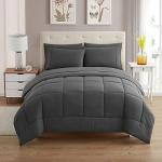Queen Comforter Set with Sheets - 7-Piece Bedding Collection - 1 Comforter, 1 Fitted Sheet, 1 Flat, 4 Pillowcases - Deep Pocket - Soft & Breathable Premium Quality - Ideal for All Seasons, Gray