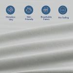 Magik & Kover Queen Mattress Protector Waterproof Cover 2 Pack, Waterproof Bed Queen Fitted Sheet Only, Machine Washable Deep Pocket Mattress Covers for Bed with Elastic Rubber Band, Grey