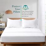 Queen Pillow Shams Set of 2 White 100% Egyptian Cotton 600 Thread Count Soft & Skin Friendly White Pillow Shams Queen Size 20x30 Cushion Cover Cases Decorative Pillow Shams for Bed