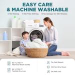 5-Sided Waterproof Mattress Protector, Queen Size Quilted Bamboo Rayon Mattress Cover, Breathable Cooling Noiseless Bed Fitted Sheets, Soft Bedding Pad with Deep Pocket Up to 18"