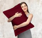 Royale Linens Pillow Shams 2 Pack Queen Size 20x30 Inch - Brushed 1800 Microfiber - Bed Pillow Shams, Wrinkle Resistant Super Soft and Cozy - Back Overlap Closure - Oxford Pillowcase (Queen, Burgundy)