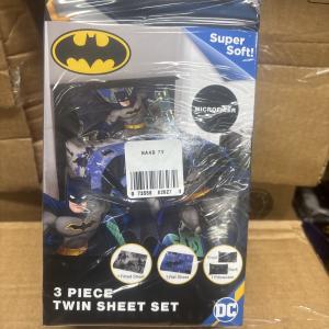 Batman Twin Microfiber Sheet Set for Kids