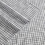 Kenneth Cole - King Size Sheet Set, Crisp & Cool Bedding with a Light and Breathable Feel, 4 Piece Bed Sheets with Deep Pocket Fitted Sheet & Matching Pillowcases (Sketchy Check Grey)