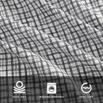 Kenneth Cole - King Size Sheet Set, Crisp & Cool Bedding with a Light and Breathable Feel, 4 Piece Bed Sheets with Deep Pocket Fitted Sheet & Matching Pillowcases (Sketchy Check Grey)