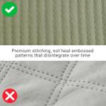 Olive Green Queen Quilt Set with Pillow Shams