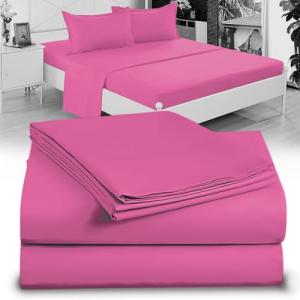 Twin XL Microfiber Sheet Set - Extra Soft Pink